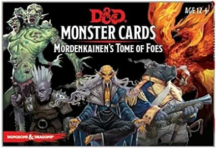 D&D Mordenkainen's Tome Of Foes Monster Cards