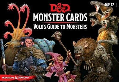 D&D Volo's Guide To Monsters Monster Cards