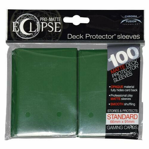 PRO MATTE ECLIPSE SLEEVES 100 COUNT DRK GREEN