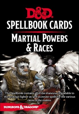 D&D Spellbook Cards Martial Power & Races