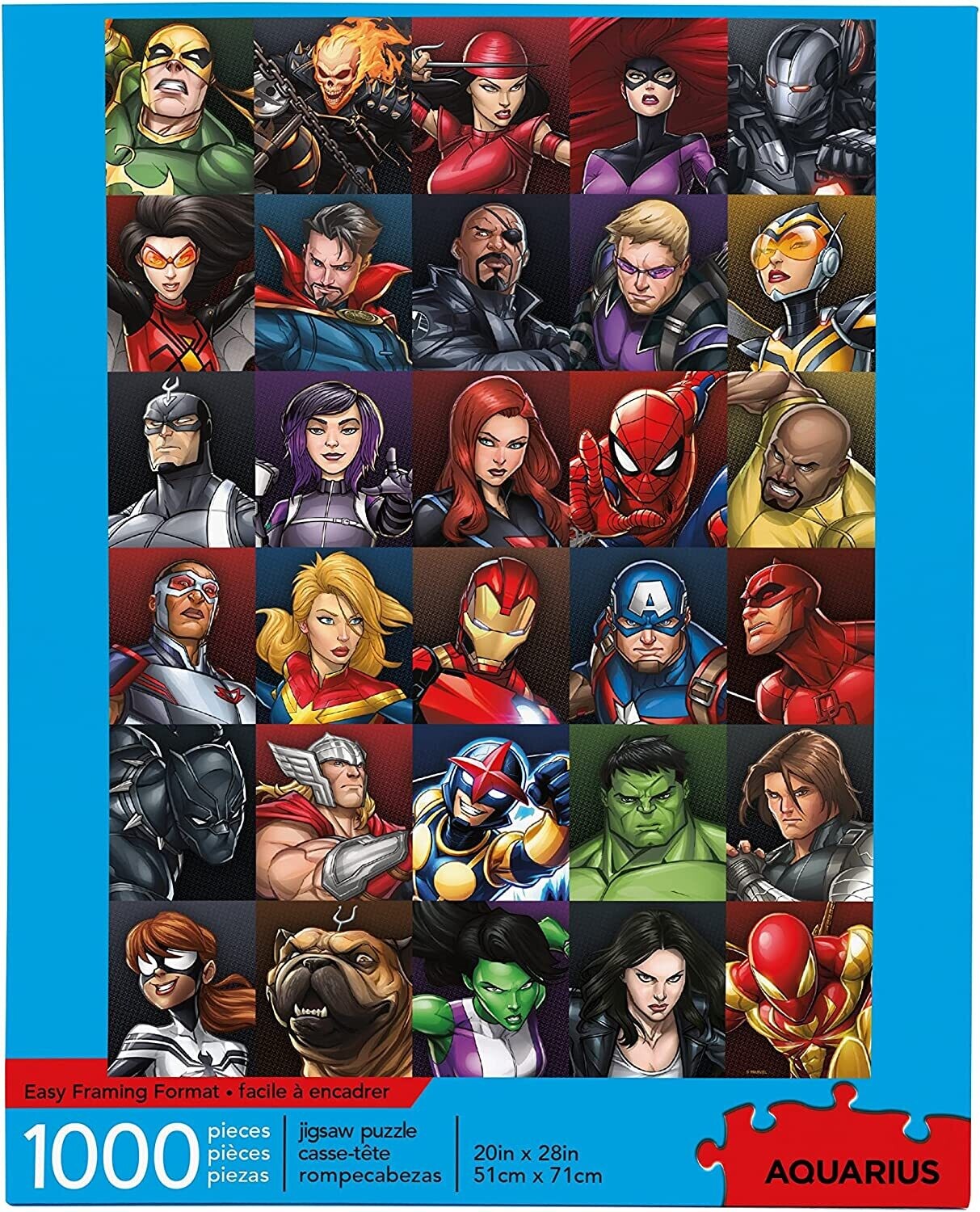 Aquarius Marvel Heroes Collage 1000 Piece Puzzle