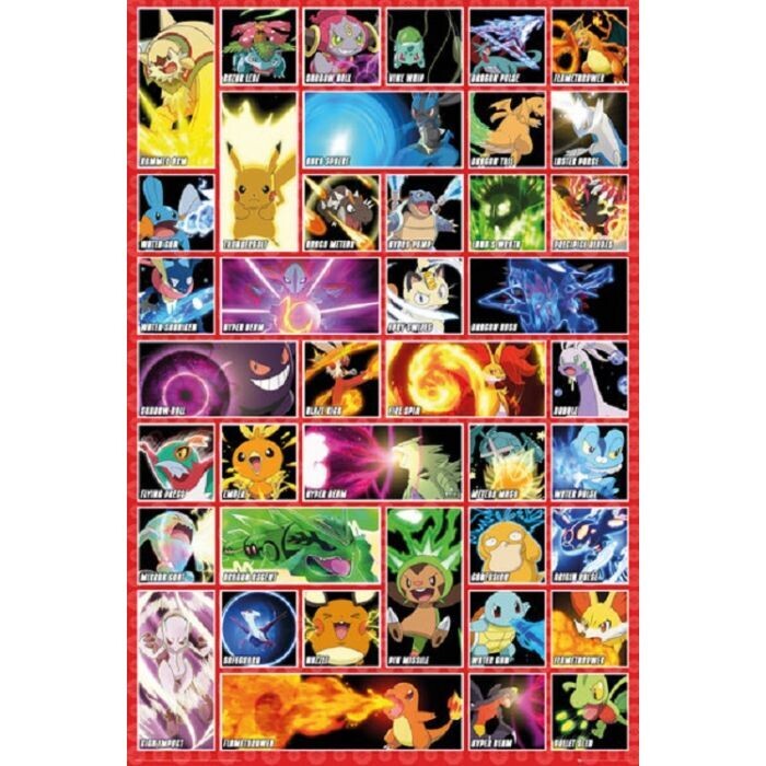 Pokémon - Moves Poster