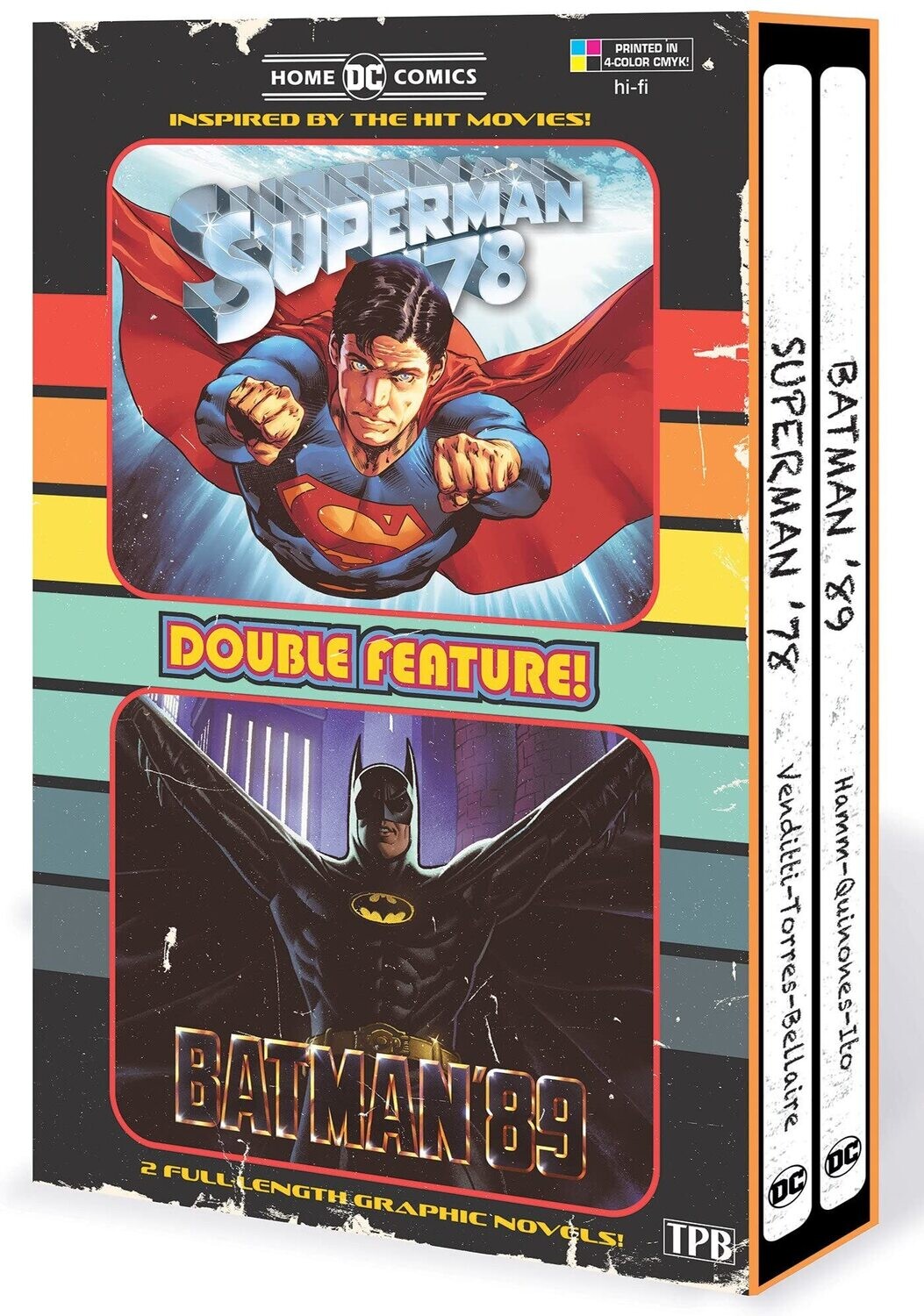 Superman '78/ Batman '89 Double Feature Movie Inspired Graphic Novel