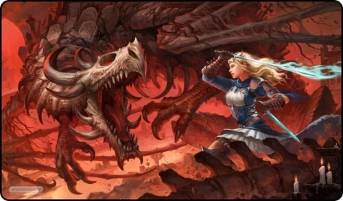 Red Bone Dragon Playmat