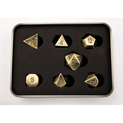 CHC Metal Dice Burnished Gold
