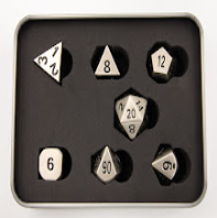 CHC Metal Dice Burnished Silver