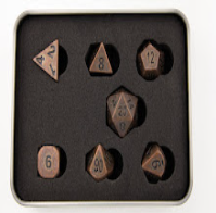 CHC Metal Dice Tarnished Copper