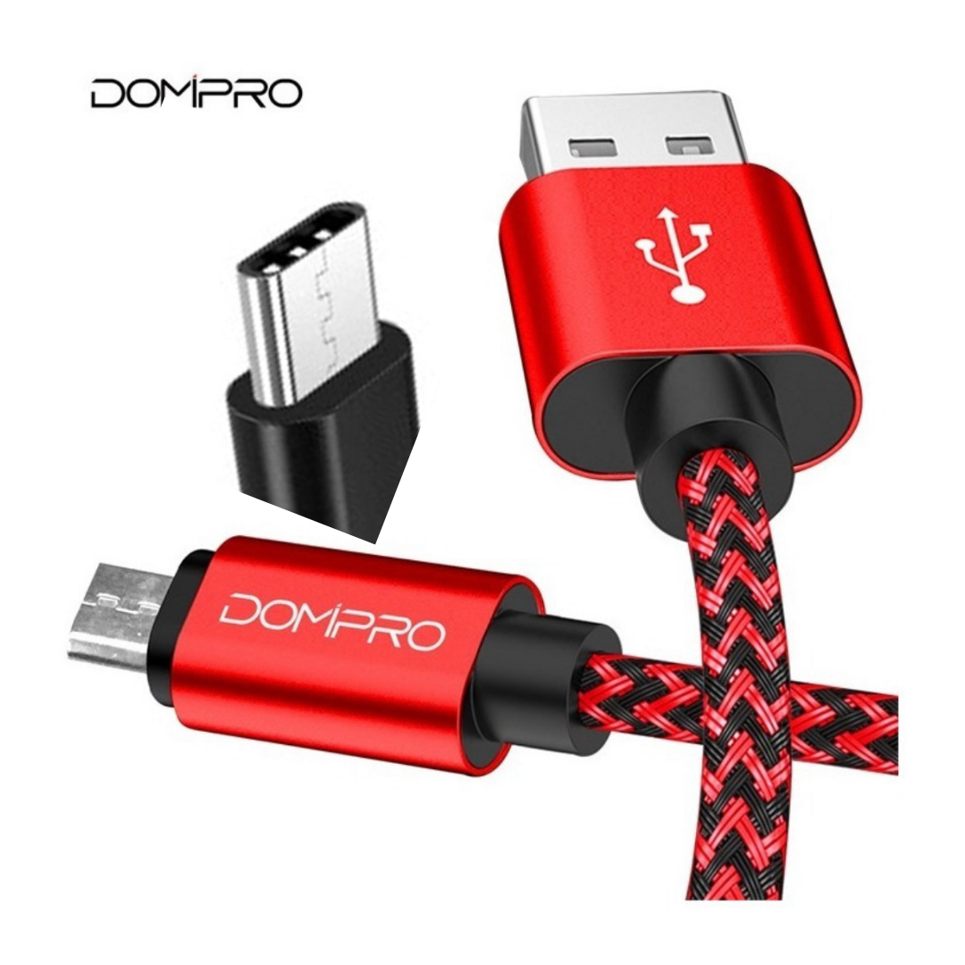 Cable acordonado Domipro usb- micro usb