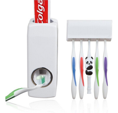 Dispensador Automático de Pasta Dental + Porta Cepillos