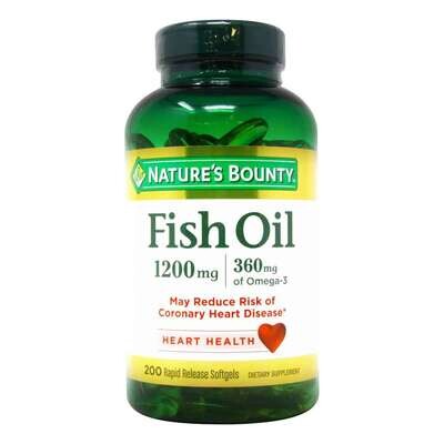 Aceite de pescado 360mcg de Omega 3 - Nature's Bounty