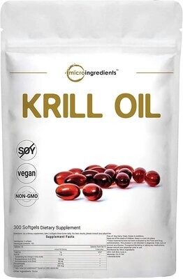 Aceite De Krill 500mg , 300 Capsulas