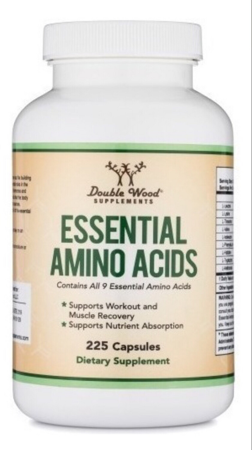 Aminoácidos Esenciales 225caps, Double Wood.