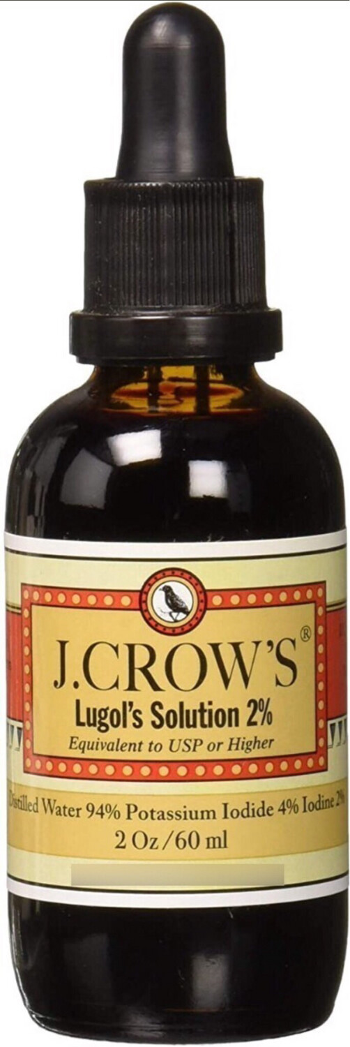 Solución De Yodo 2 % De Lugol  60ml - J.Crow's