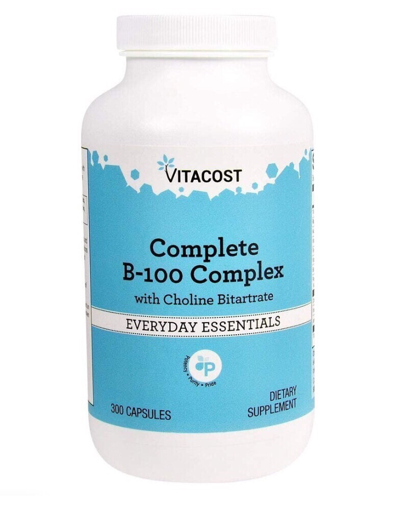 B-Complex con Choline Birtrate 300 caps - Vitacost