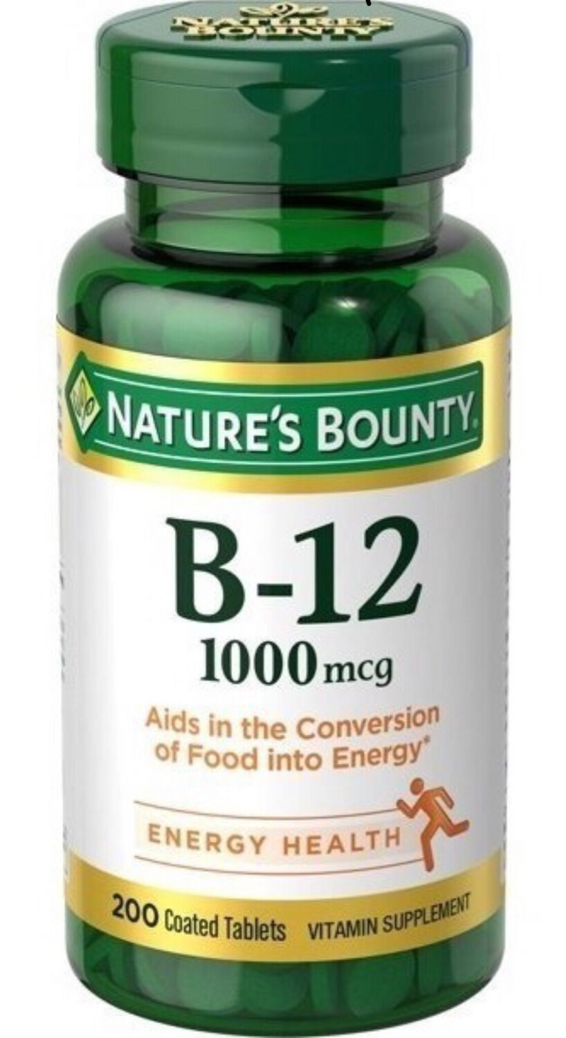 Vitamina B12 Natures Bounty 1000 Mcg 200 Caps