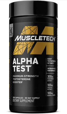 Alphatest Atp & Testorerona Muscletech 120 Caps