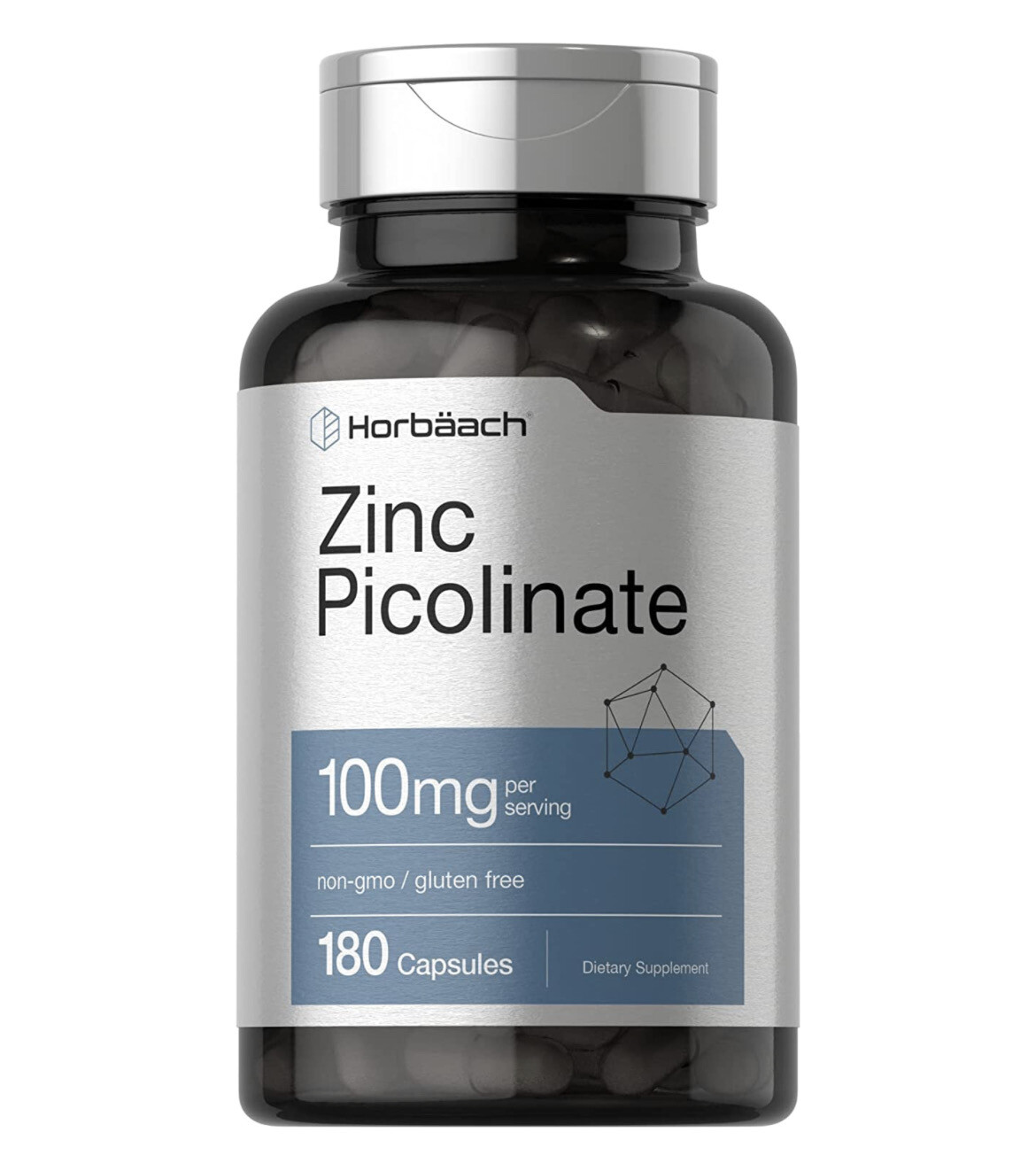 Picolinato de Zinc 100mg 180 caps - Horbaach