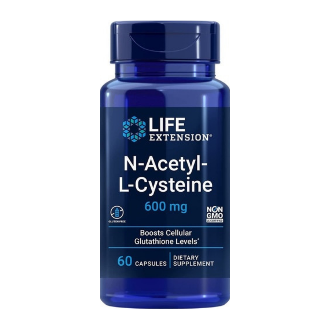 N-Acetyl L-Cysteine 600mg 60 caps - Life Extension