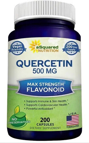 Quercetina 500mg 200 caps - Asquared Nutrition