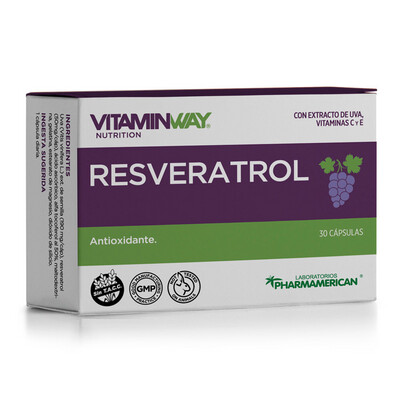 Resveratrol Extracto de Uva 30caps VITAMINWAY