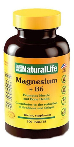 Magnesio y B6 100caps NATURAL LIFE