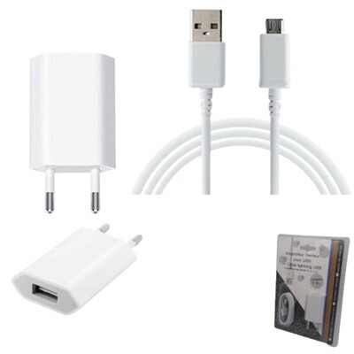 Cargador de pared + Cable lightning USB 1m