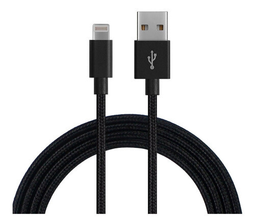 Cable lightning USB compatible VIP acordonado 2m