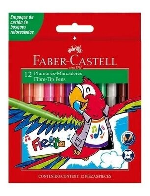Marcadores Finos x12 Faber-Castell