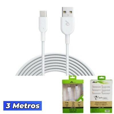 Cable Tipo C USB 3m HOME