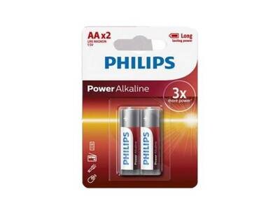 Pack x2 Pilas AA PHILIPS‎