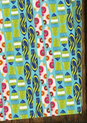 FWNDG10 Surfboards Gift Wrap (20 sheets)