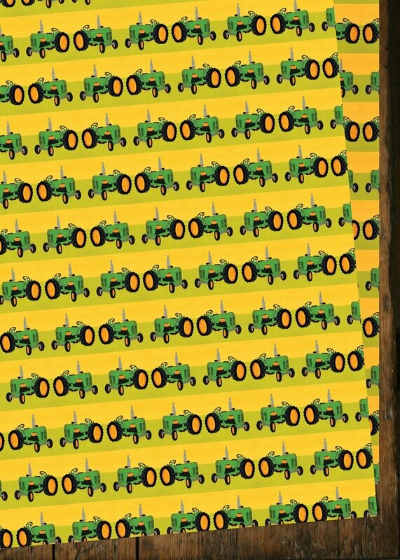 GWNDG9 Old Tractors Gift Wrap (20 sheets)