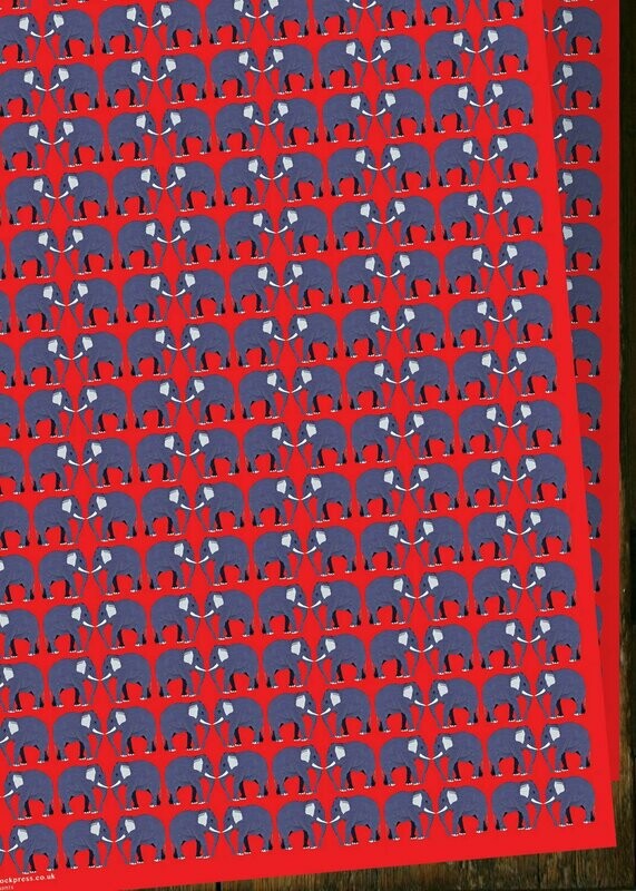 HWNDG3 Elephant Gift Wrap (20 sheets)