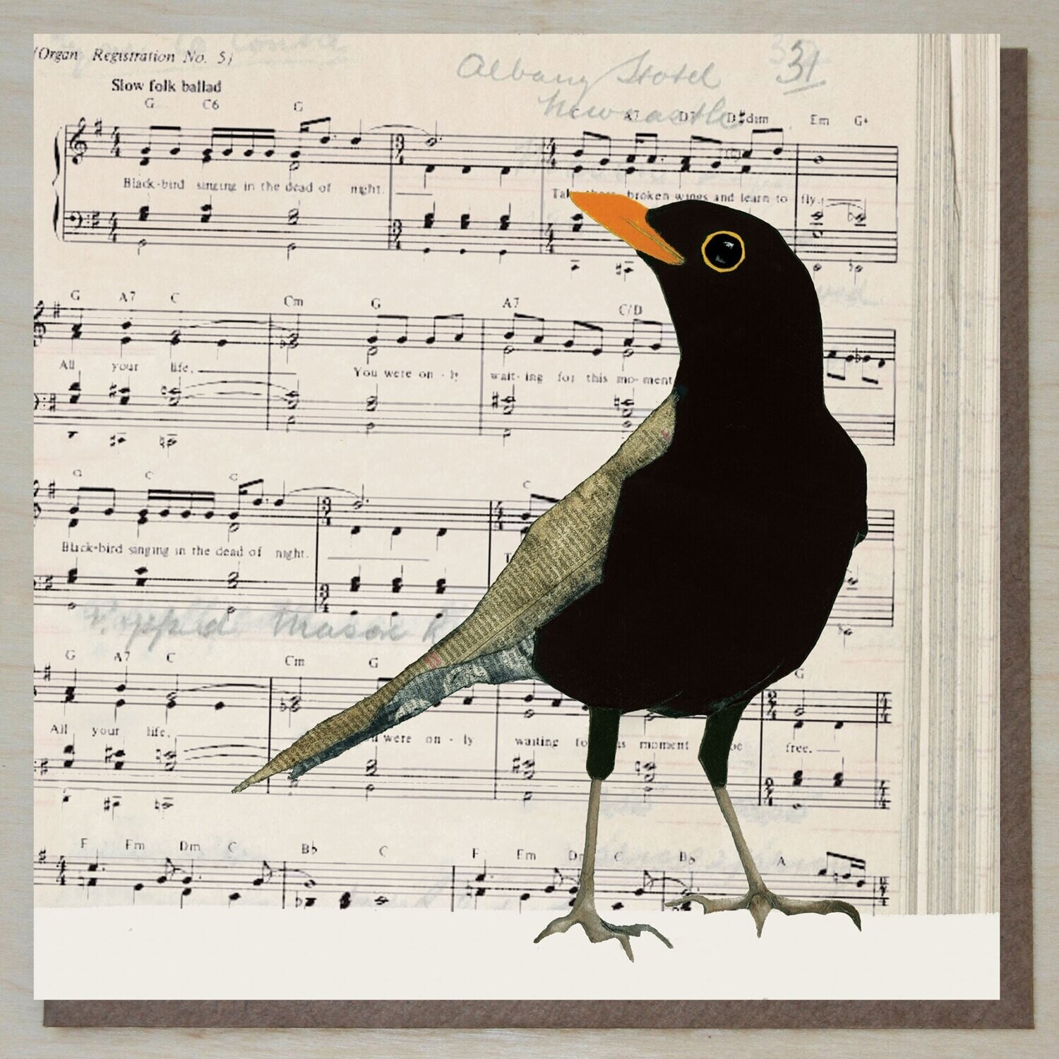 BWND334 Blackbird on Sheet Music