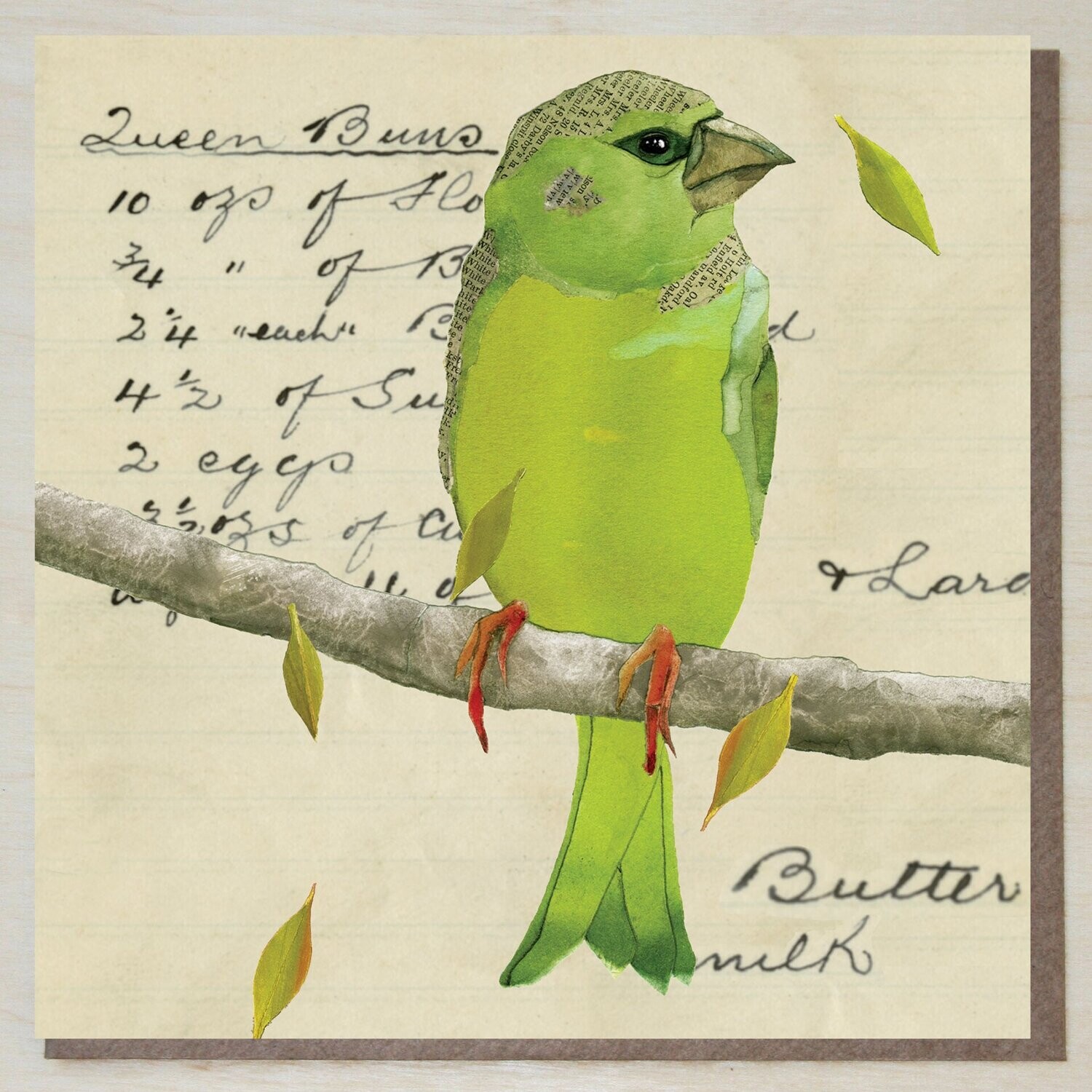 IWND338 Greenfinch on Queen Buns