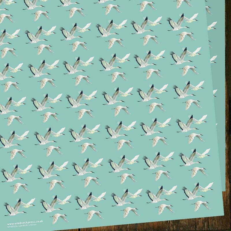 LWNDG28 Sand Cranes Gift Wrap (20 sheets)
