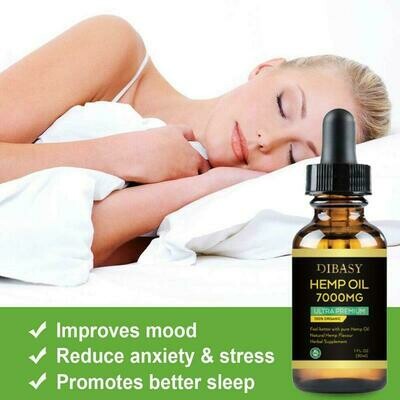 100% Natural cbd 7000mg Essential Oil Aid Organic Hemp Seed Extract Hemp Oil Bio-active Drop Pain Relief reduce Sleep Anxiety