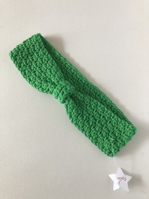 Women's Grass Green Moss Stitch Crochet Headband
