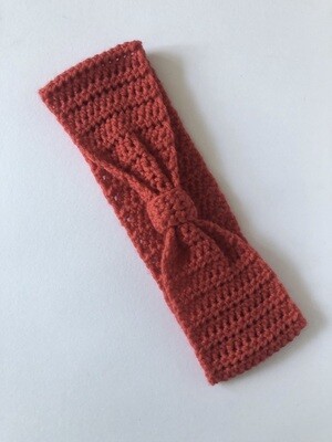 Women’s Rose Red Handmade Crochet Headband