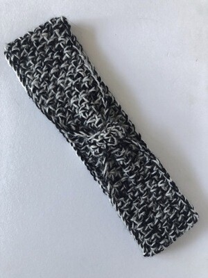 Women’s Handmade Black & White Crochet Headband