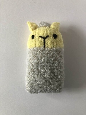 Hand Knitted Cuddly Sheep Stuffed Toy