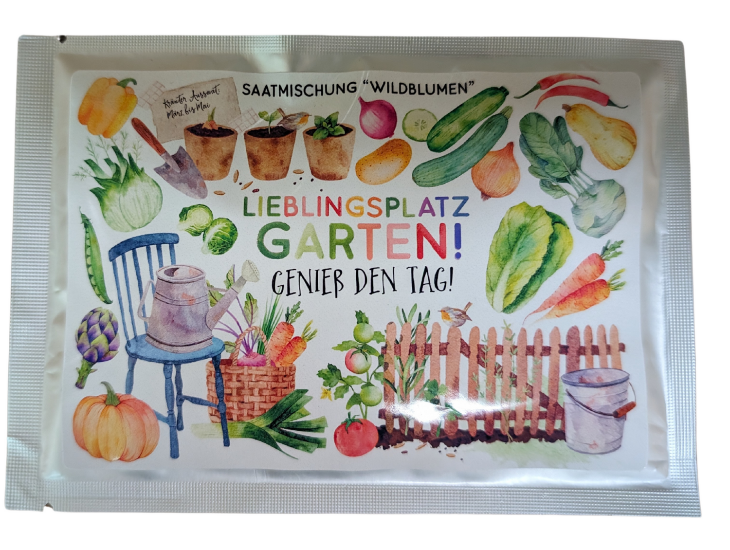 Saat-Postkarte "Lieblingsplatz Garten"