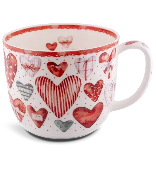 Jumbo-Becher süße Herzen
