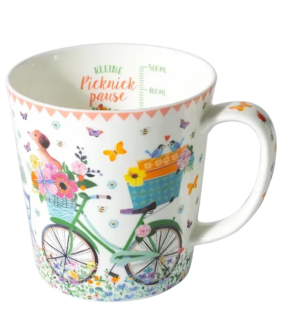 Teebecher Dackel & Fahrrad