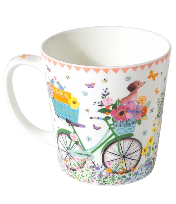 Teebecher Dackel & Fahrrad