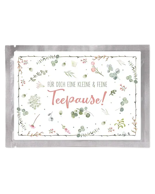 Tee-Postkarte Eukalyptus & Farn