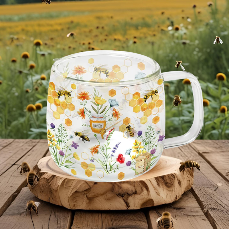 Glasbecher Bienenliebe Glasbecher Bienenliebe