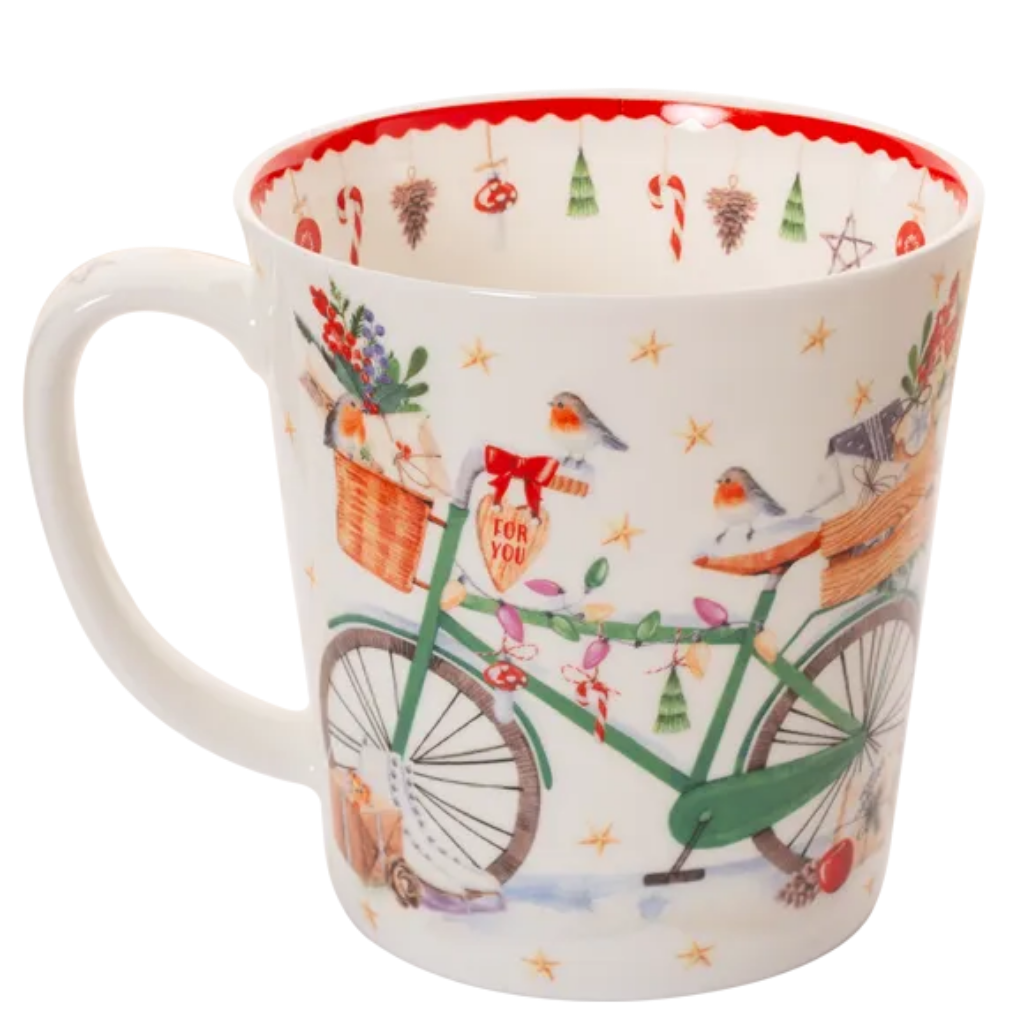 Teebecher Winterfahrrad