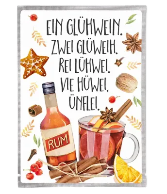 Tee-Postkarte Glühwein