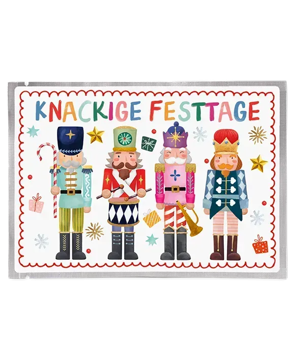 Tee-Postkarte Nussknackerfreunde